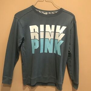 4/$25 PINK Spellout Sweatshirt Green Size XS